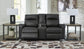 Axtellton DBL REC PWR Loveseat w/Console