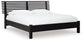 Danziar King Panel Bed with Mirrored Dresser, Chest and 2 Nightstands