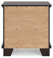 Covetown Full Panel Bed with Nightstand