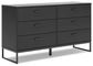 Ashley Express - Socalle Twin Panel Headboard with Dresser and 2 Nightstands