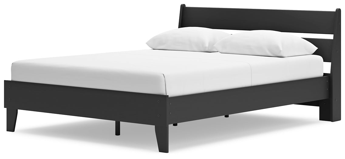 Ashley Express - Socalle Queen Panel Platform Bed with Dresser, Chest and 2 Nightstands