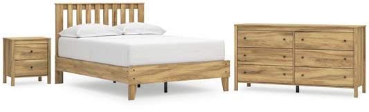 Ashley Express - Bermacy Full Platform Panel Bed with Dresser and Nightstand