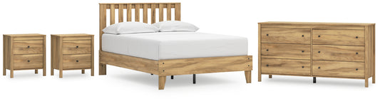 Ashley Express - Bermacy Full Platform Panel Bed with Dresser and 2 Nightstands