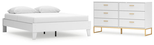 Ashley Express - Socalle Queen Platform Bed with Dresser