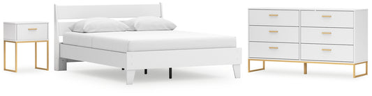 Ashley Express - Socalle Queen Panel Platform Bed with Dresser and Nightstand