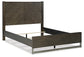 Arkenton Queen Panel Bed with Mirrored Dresser