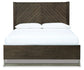 Arkenton Queen Panel Bed with Mirrored Dresser