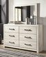 Cambeck Queen Panel Bed with Mirrored Dresser and Nightstand