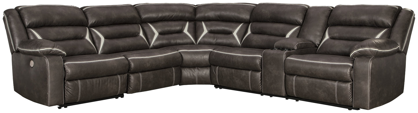 Kincord 4-Piece Sectional with Recliner