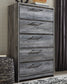 Baystorm King Panel Headboard with Mirrored Dresser and Chest