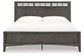 Montillan King Panel Bed with Mirrored Dresser, Chest and 2 Nightstands